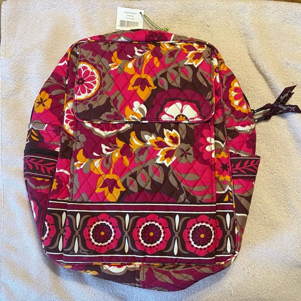 Vera Bradley Carnaby Large Backpack NWT